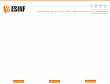 Tablet Screenshot of esinf.com.br