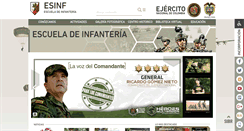 Desktop Screenshot of esinf.mil.co