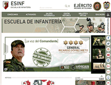 Tablet Screenshot of esinf.mil.co